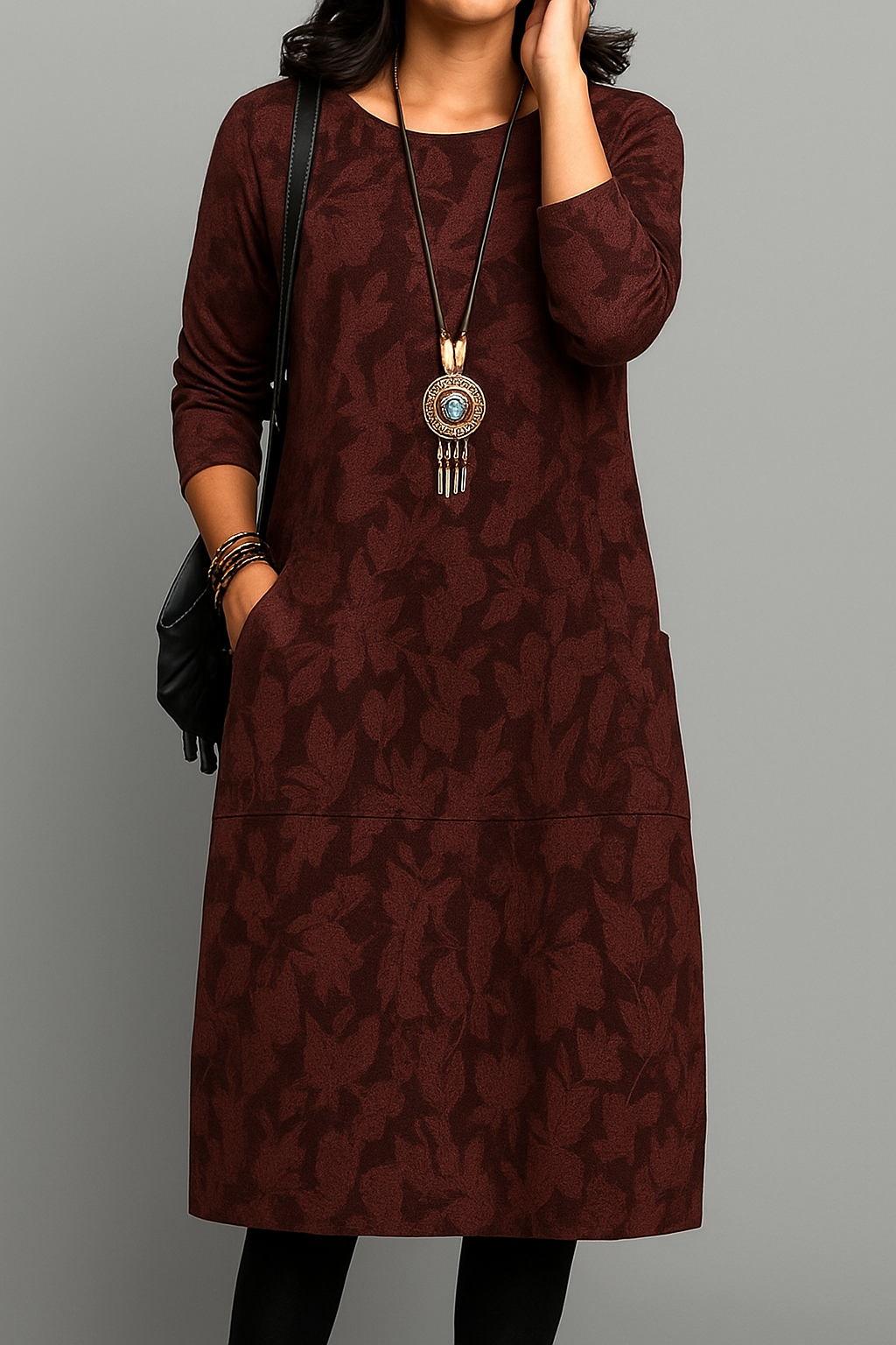 Gabriele – Casual round-neck Dress for Women - Image 2