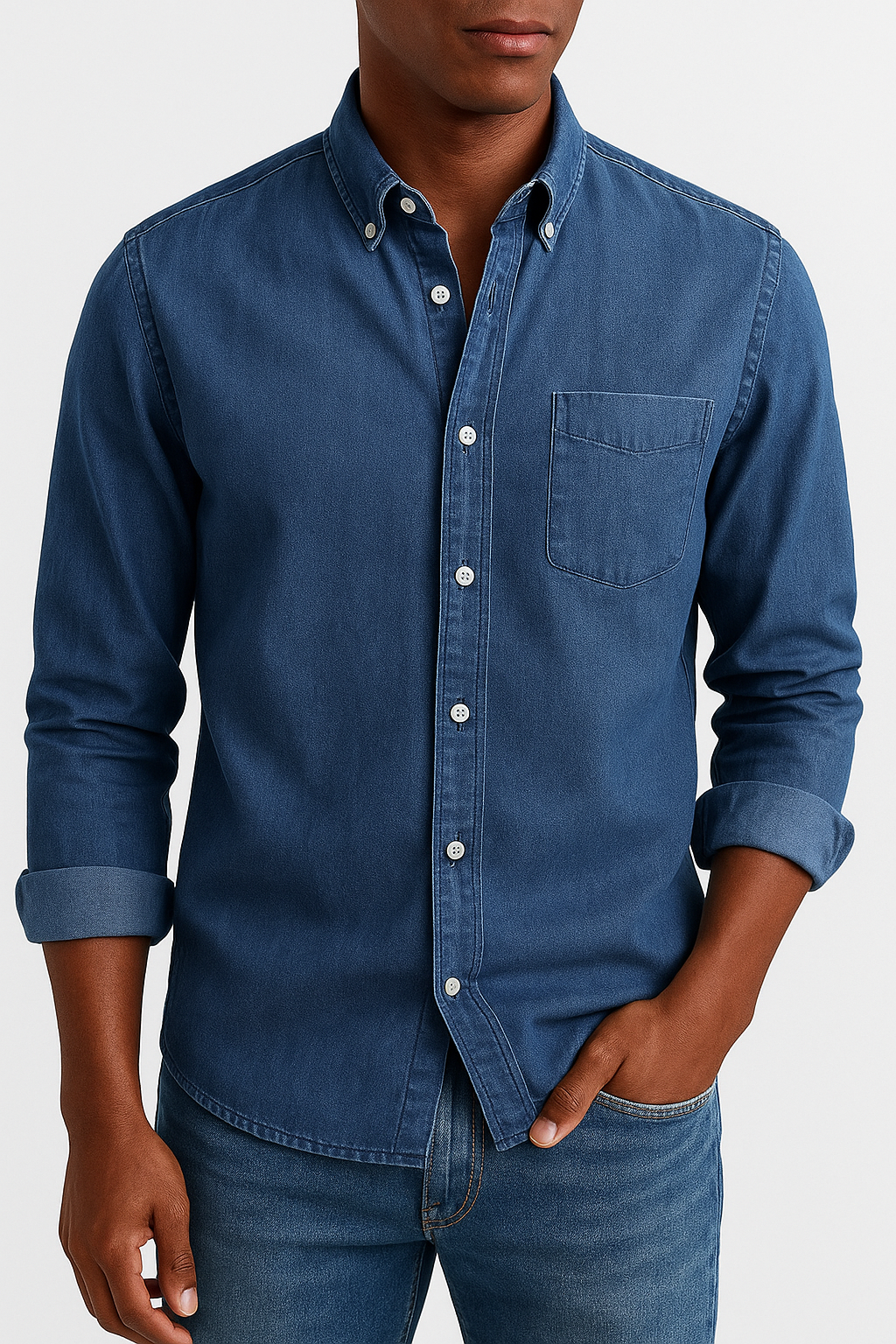 Viktor – Classic Button-Up Shirt for Men - Image 3