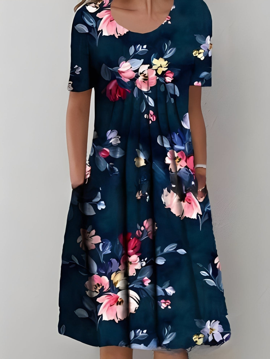 Jodie - Stilvolles bedrucktes Damenkleid