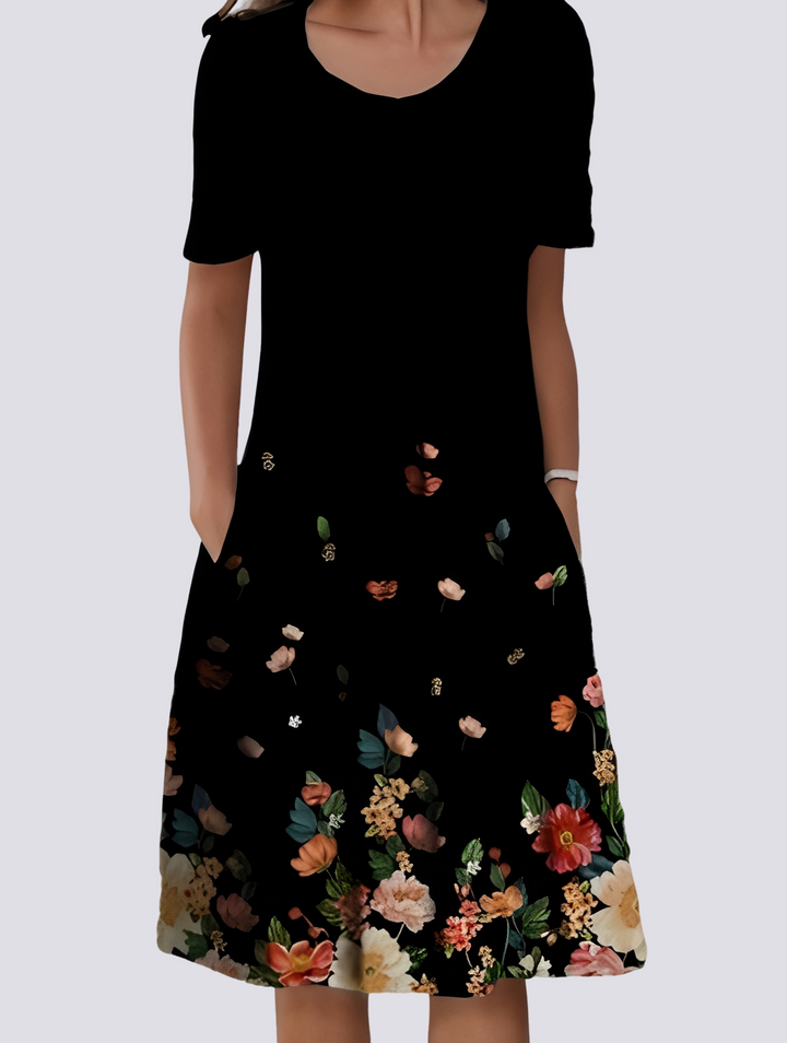 Aminah - Lockeres Kleid mit Blumenmuster für Damen