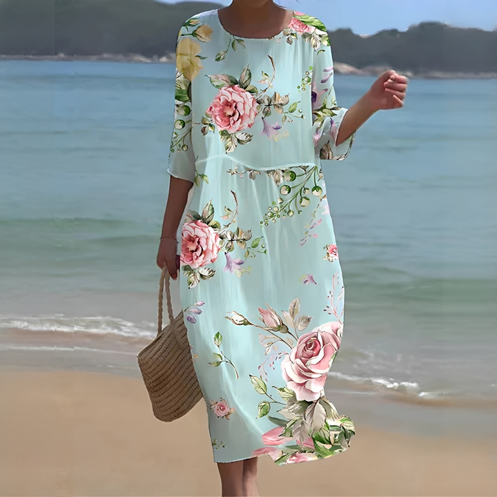Emmelyn - Elegante Blumenrobe für Frauen