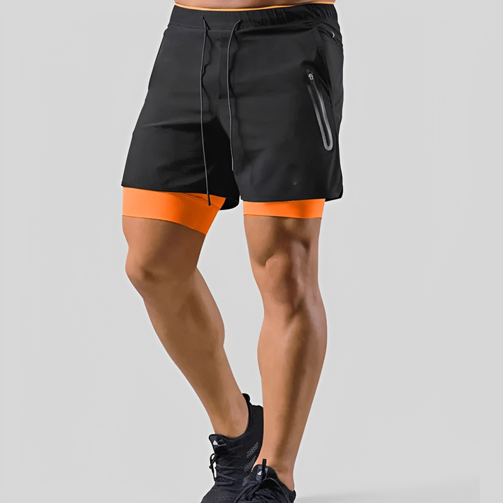 Steven - Herren Shorts - Zweischichtig für sportliche Aktivitäten