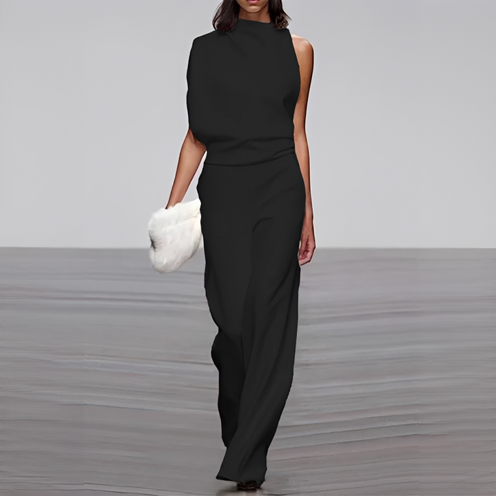 Noviem - Stilvoller Damen-Overall mit Rundhalsausschnitt