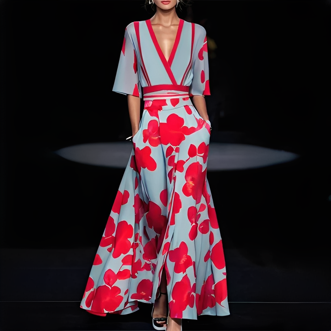 Genesa - Trendkleid mit kurzen Ärmeln für Frauen