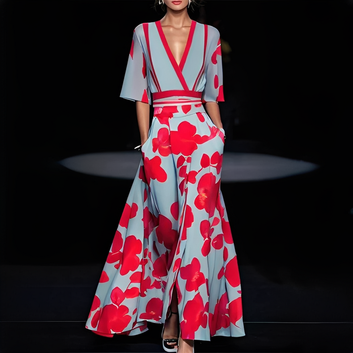 Genesa - Trendkleid mit kurzen Ärmeln für Frauen