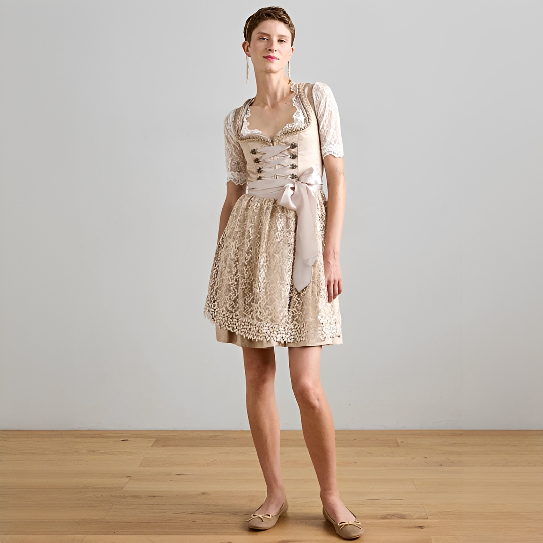 Eunes - Elegantes Damen-Korsettkleid mit Schnürung