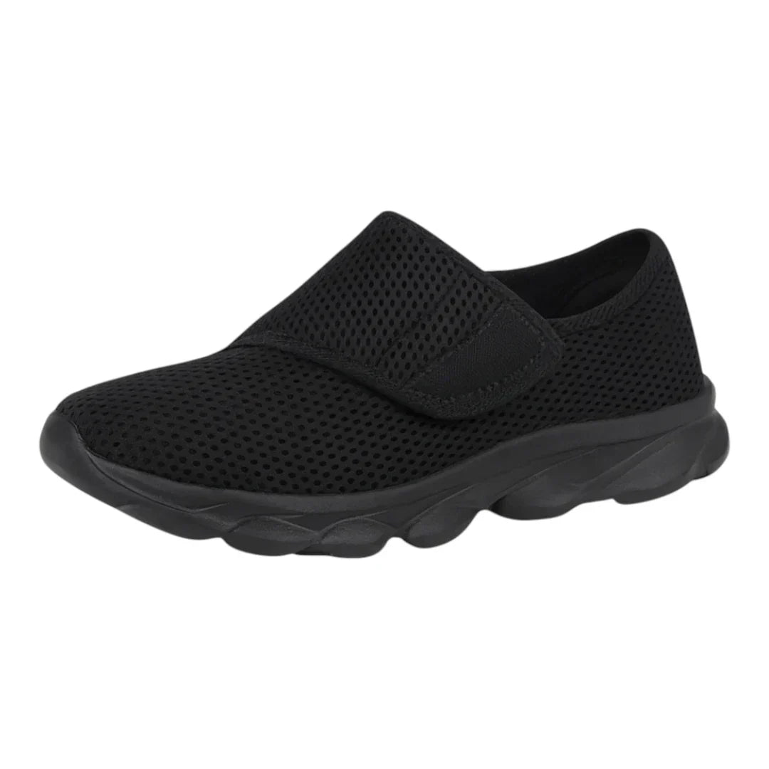 Damenschuhe für Diabetiker, breite Passform, Klettverschluss