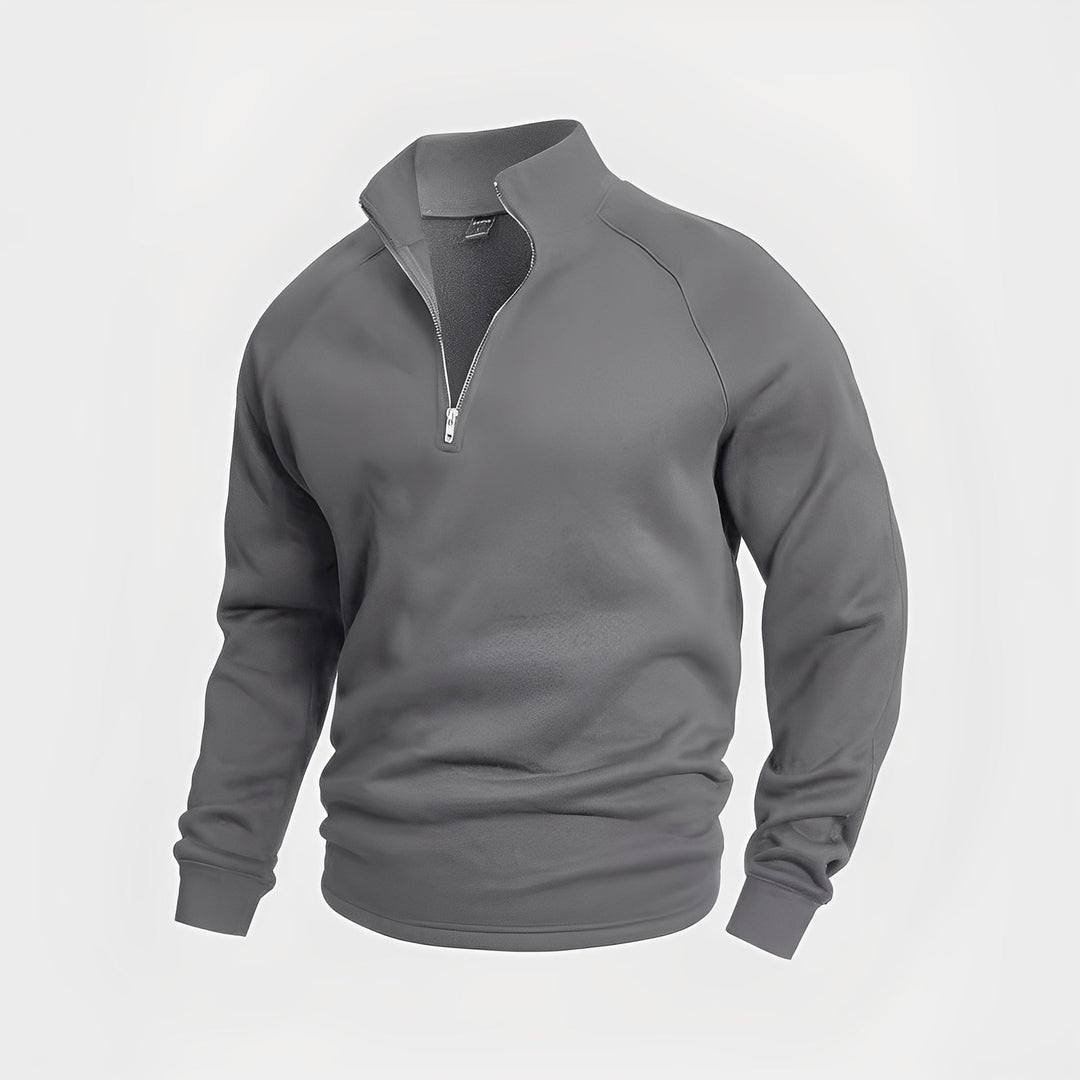 Wiley - Bequemer Herren-Fleecepullover mit Zipper