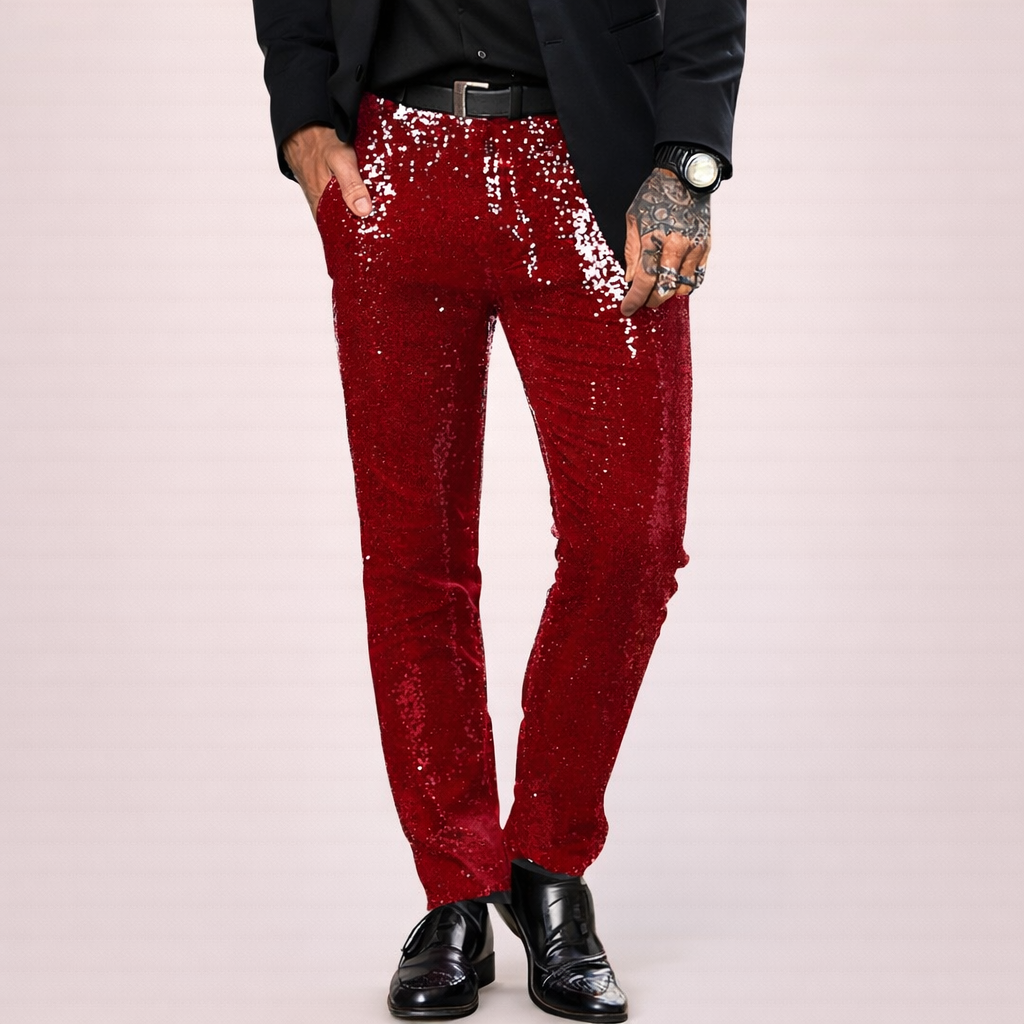 Glareon | Stylische Herren Paillettenhose