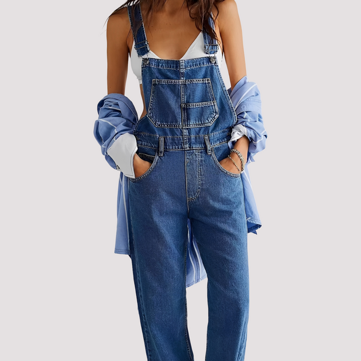 Sophie - Lässiger, locker geschnittener Jeans-Jumpsuit für Damen