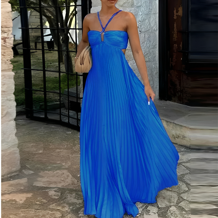 Marnie - Stilvolles Maxikleid mit Falten für Damen