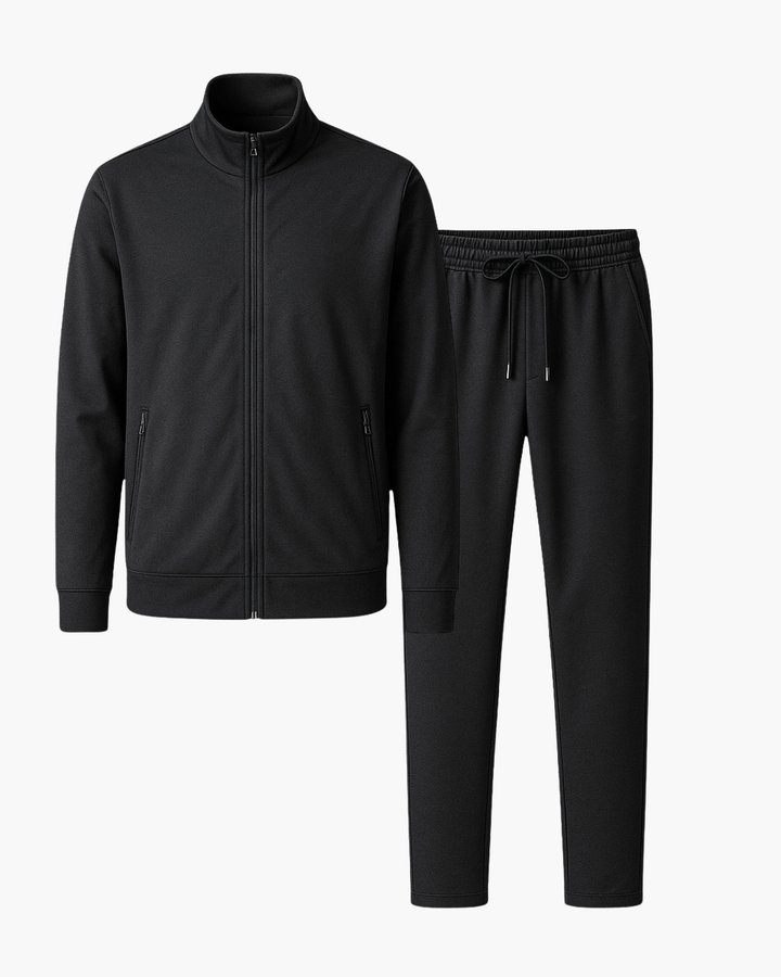 Schmal geschnittener Jogginganzug mit Reißverschlussjacke