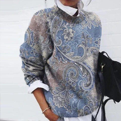 Sweatshirt | Rundhalsausschnitt Lockerem Schnitt
