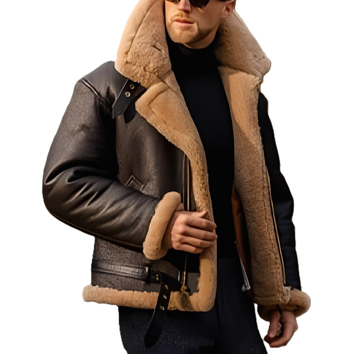 Jeffrey - Stilvolle Herrenjacke mit Sherpa-Futter