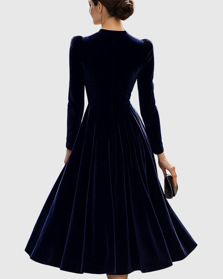 Brianna – Elegantes Midikleid aus Samt