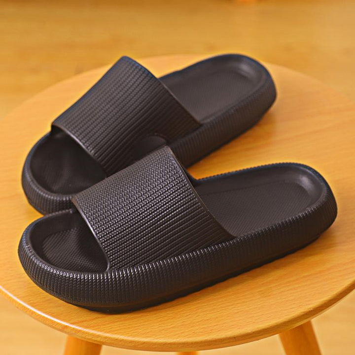 Badslipper für Damen und Herren mit dicker Sohle
