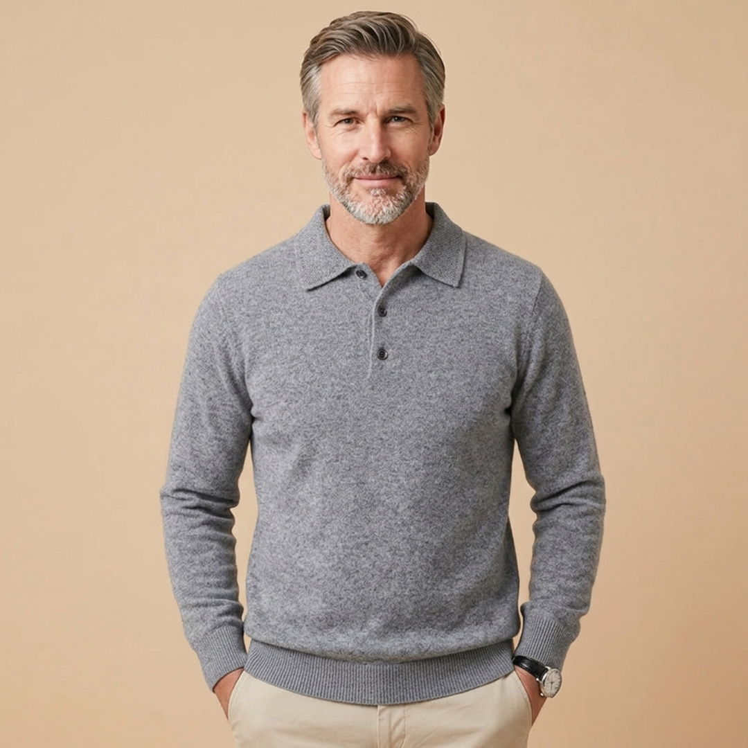 Dennis | Elegantes und modernes Langarm-Poloshirt