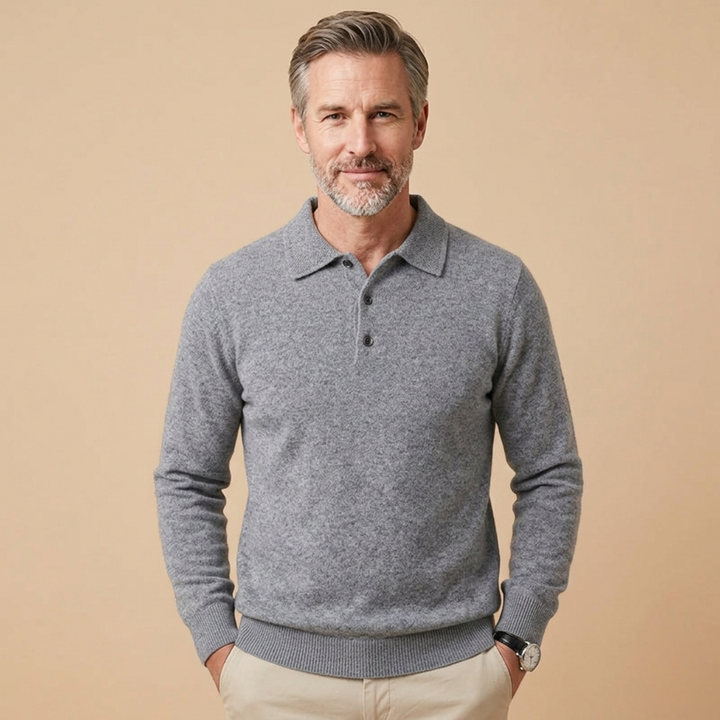 Dennis | Elegantes und modernes Langarm-Poloshirt