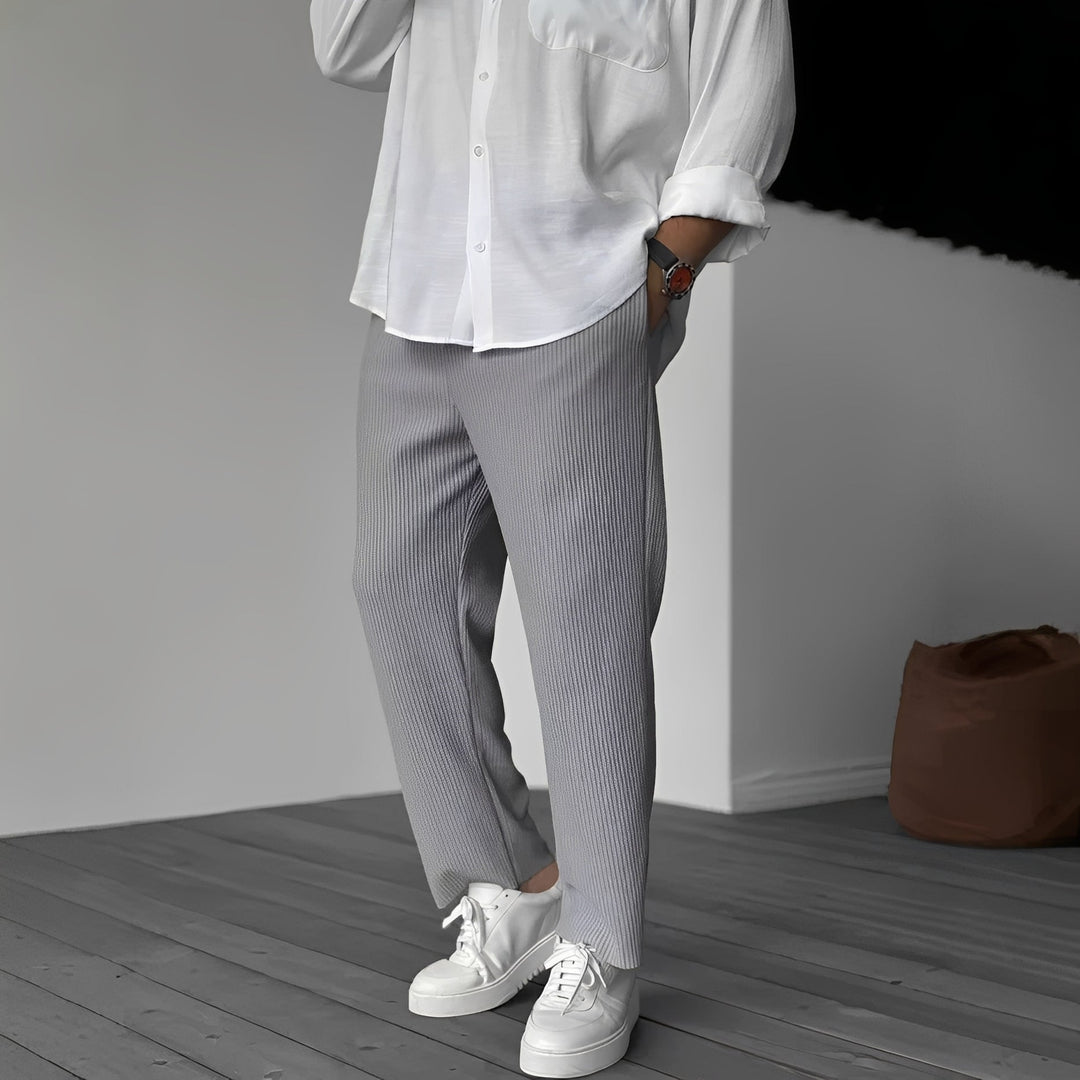 Tristan - Bequeme, gerade geschnittene, lockere Herrenhose