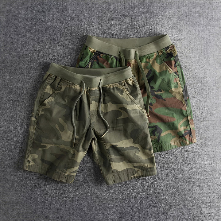 Bryan - Taktische Camouflage-Shorts mit Stretch-Bund für Herren