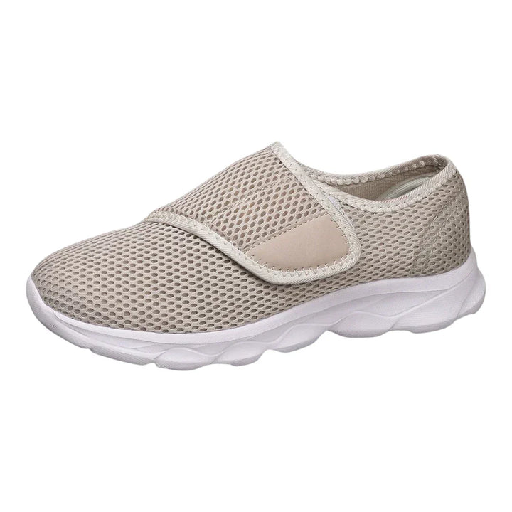Damenschuhe für Diabetiker, breite Passform, Klettverschluss