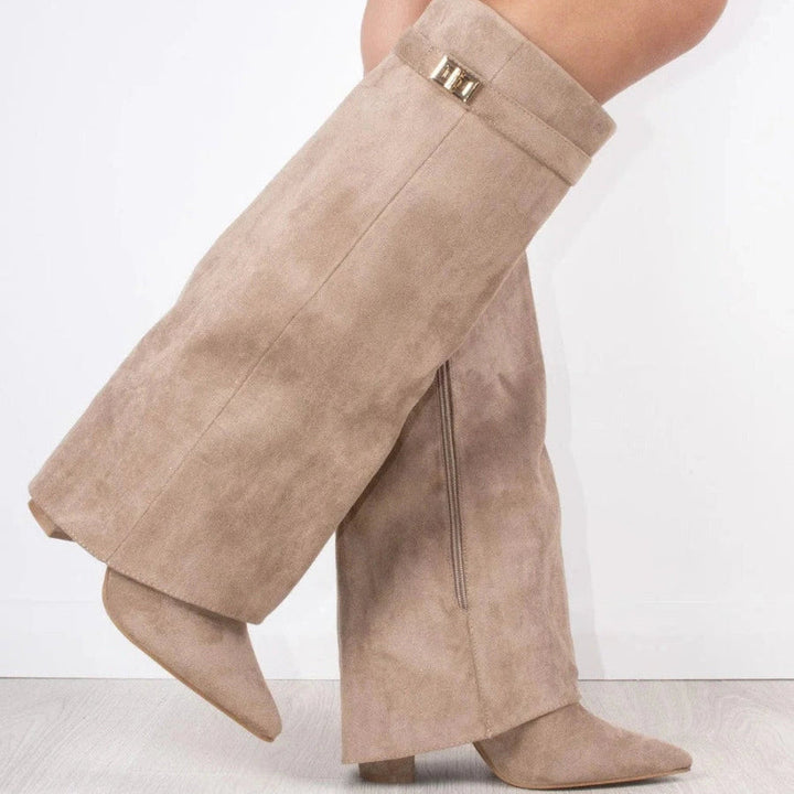 Damen Stiefel mit hohem Schaft
