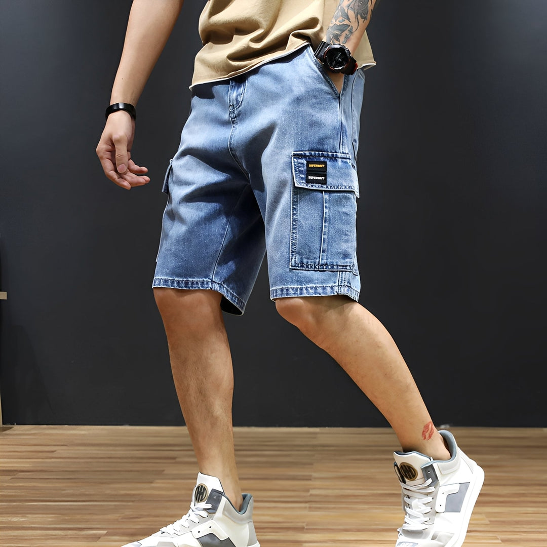 Kristian - Lässige Cargo-Jeansshorts für Herren
