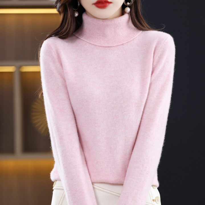 Pauline | Damen Winter Klassischer Rollkragenpullover