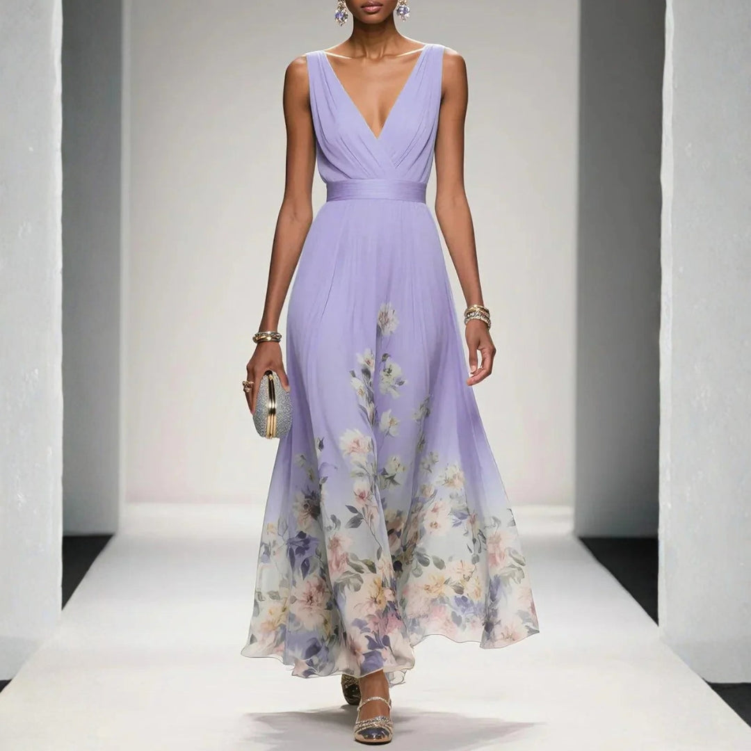 Beatrice  | Damen Blumenmuster Kleid für Hochzeitsgäste