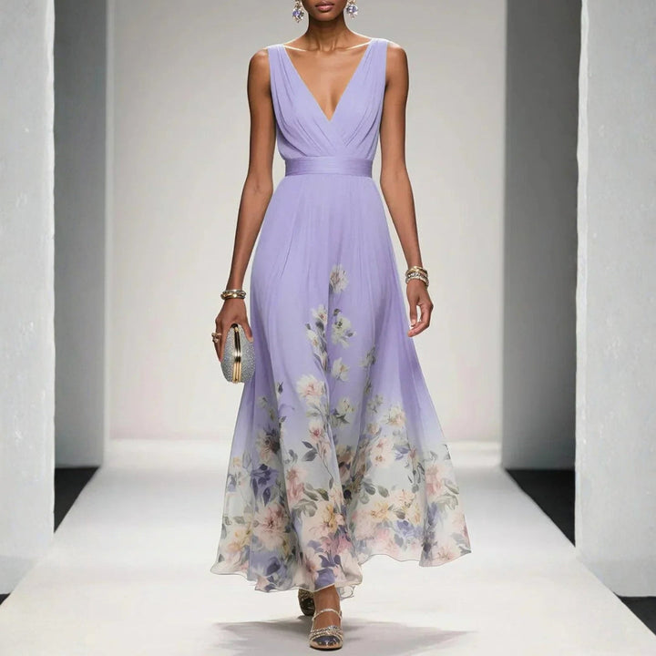 Beatrice  | Damen Blumenmuster Kleid für Hochzeitsgäste