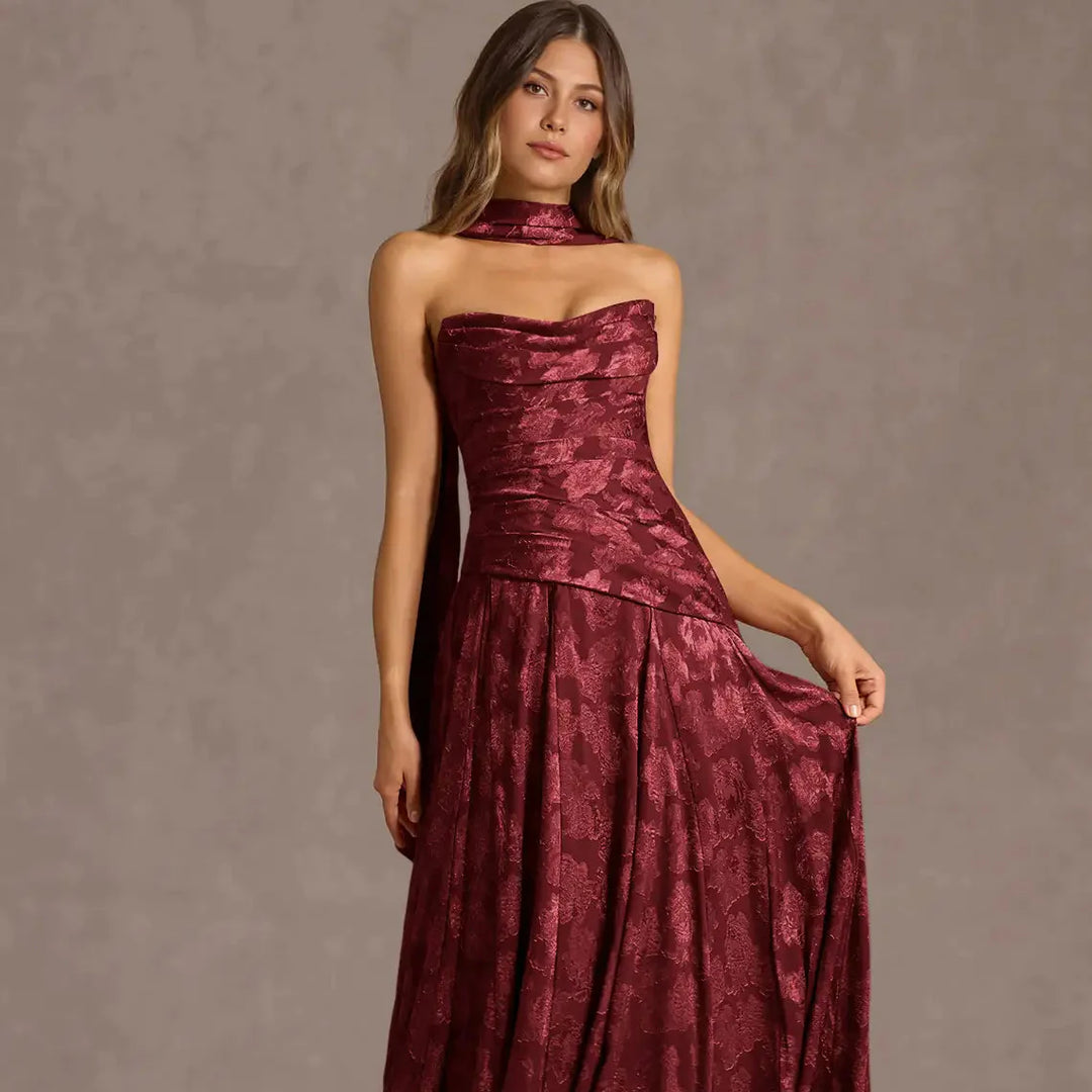 Maxikleid für Damen mit Korsett
