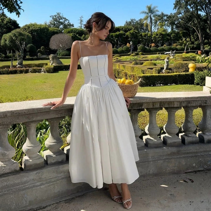 Veronika | Damen Hochzeitsgast Elegantes Korsett Midikleid