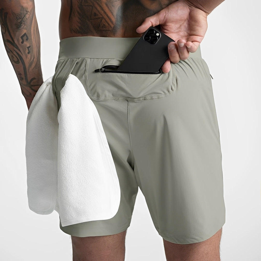 Charles - Schnelltrocknende, atmungsaktive Sportshorts für Herren