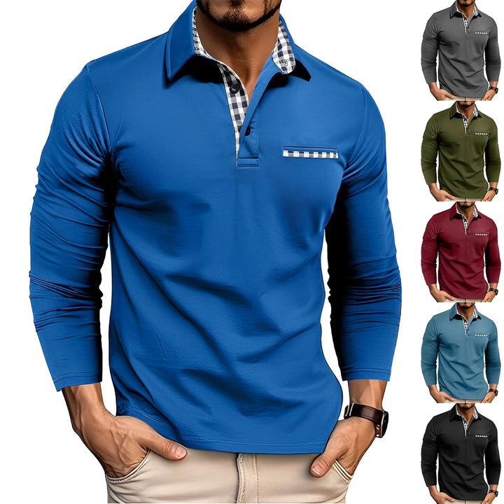 Charel - Stilvolles Herren-Poloshirt mit langen Ärmeln