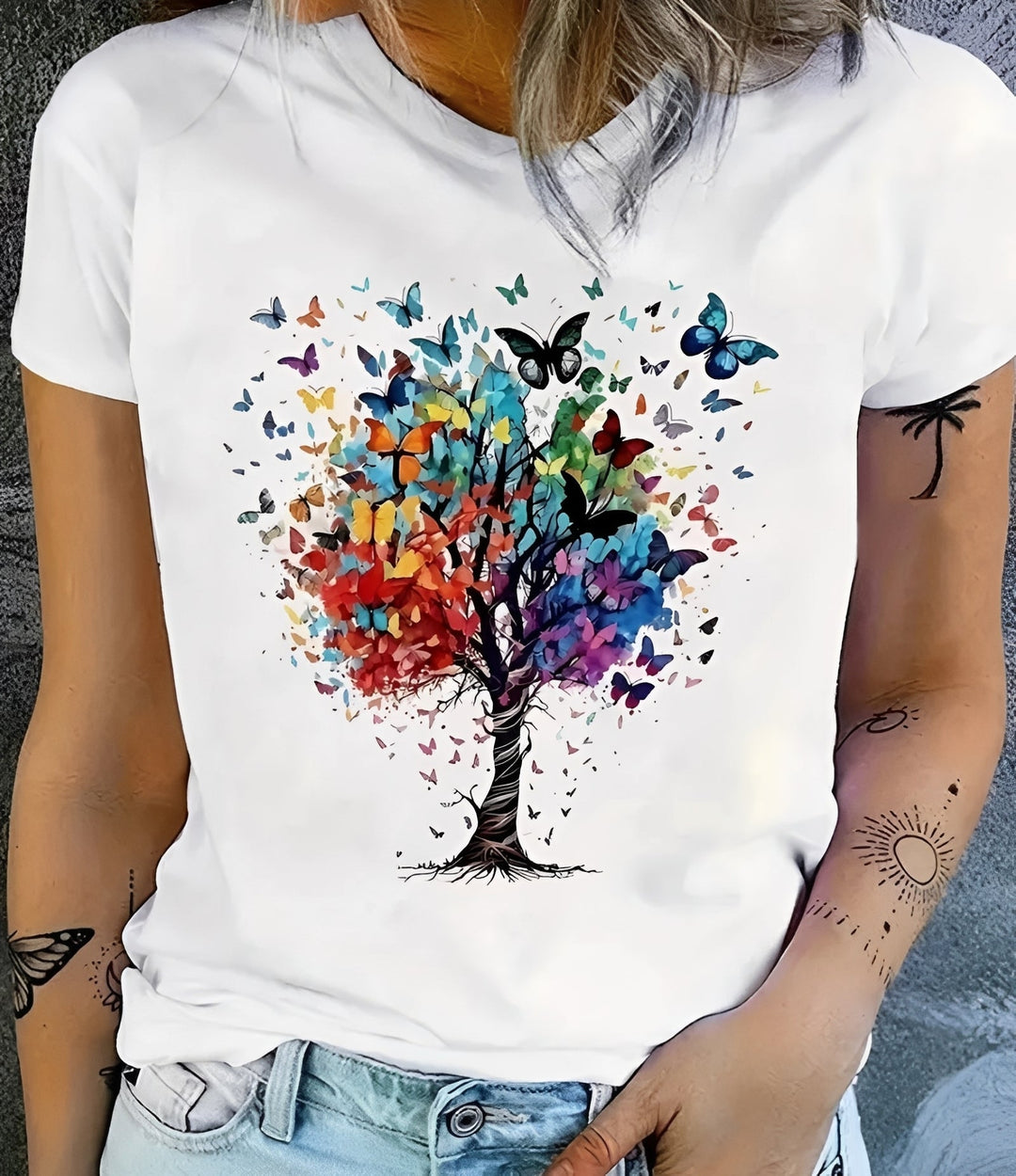 Julia - Modisch bedrucktes Damen-T-Shirt