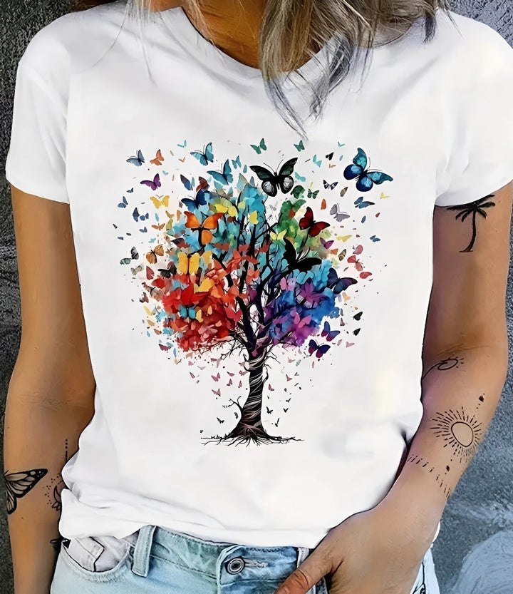 Julia - Modisch bedrucktes Damen-T-Shirt