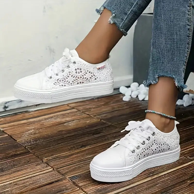 Damen Plateau Sommer Sneaker