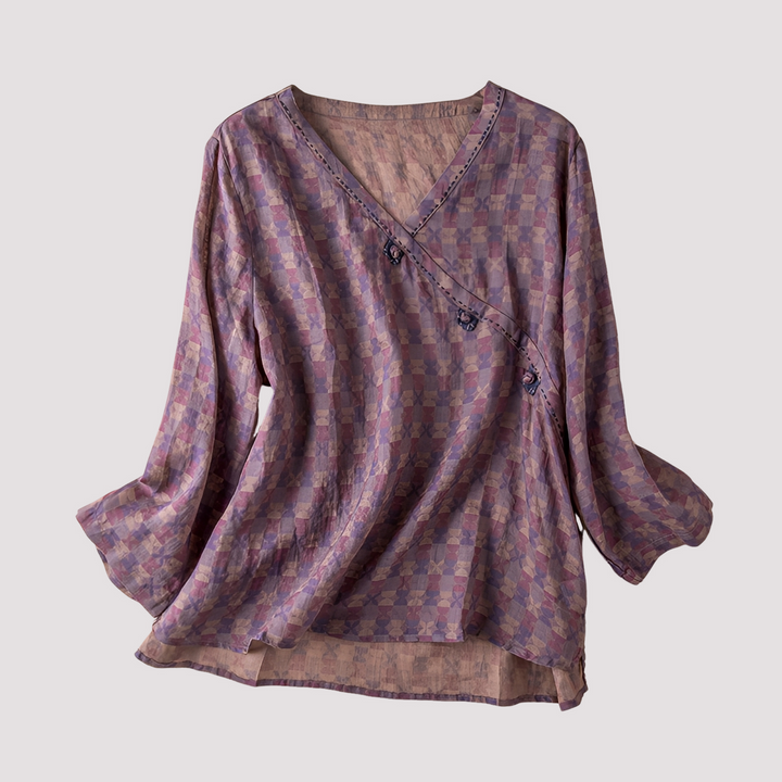 Monica - Elegante Bluse mit Blumendruck für Damen