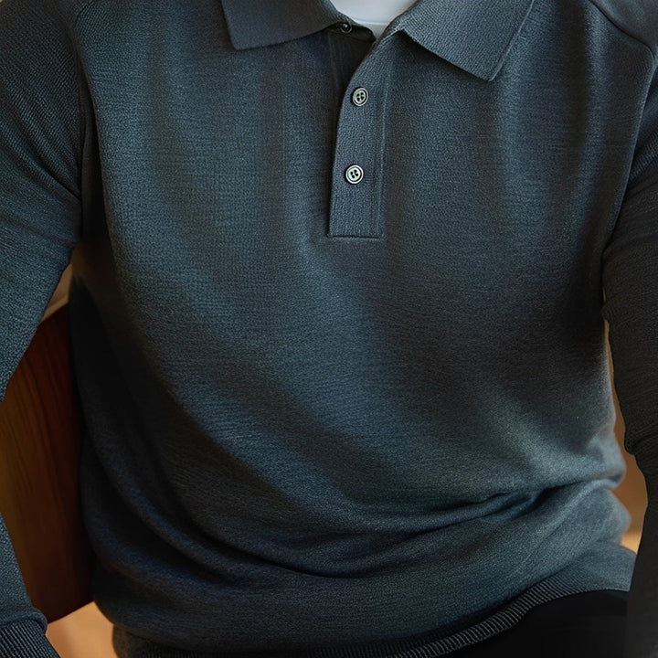Anton - Lässiger Wollpullover mit Reverskragen für Herren