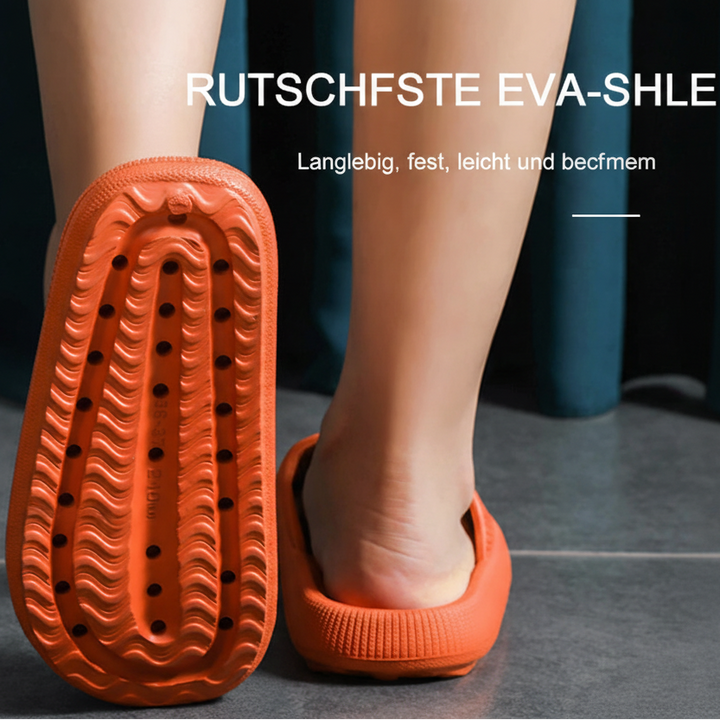 Badslipper für Damen und Herren mit dicker Sohle