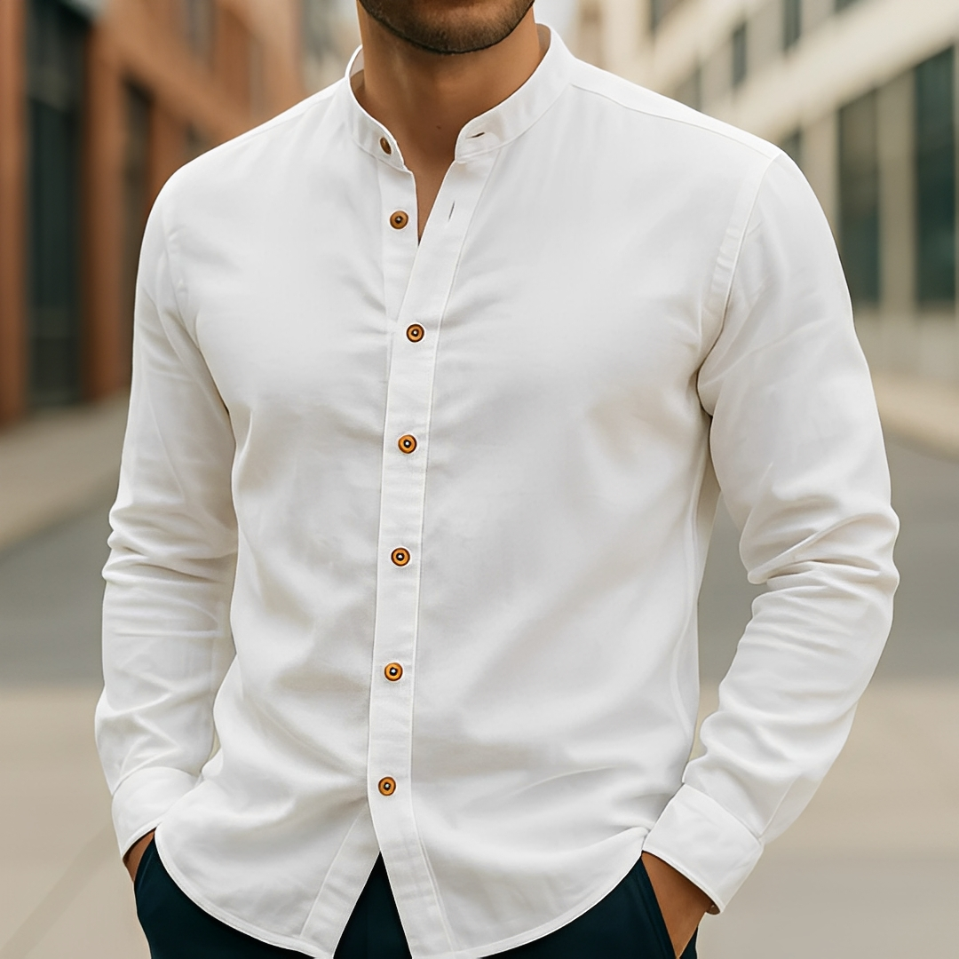 Aick - Herren-Sommerhemd im langen, modernen Stil