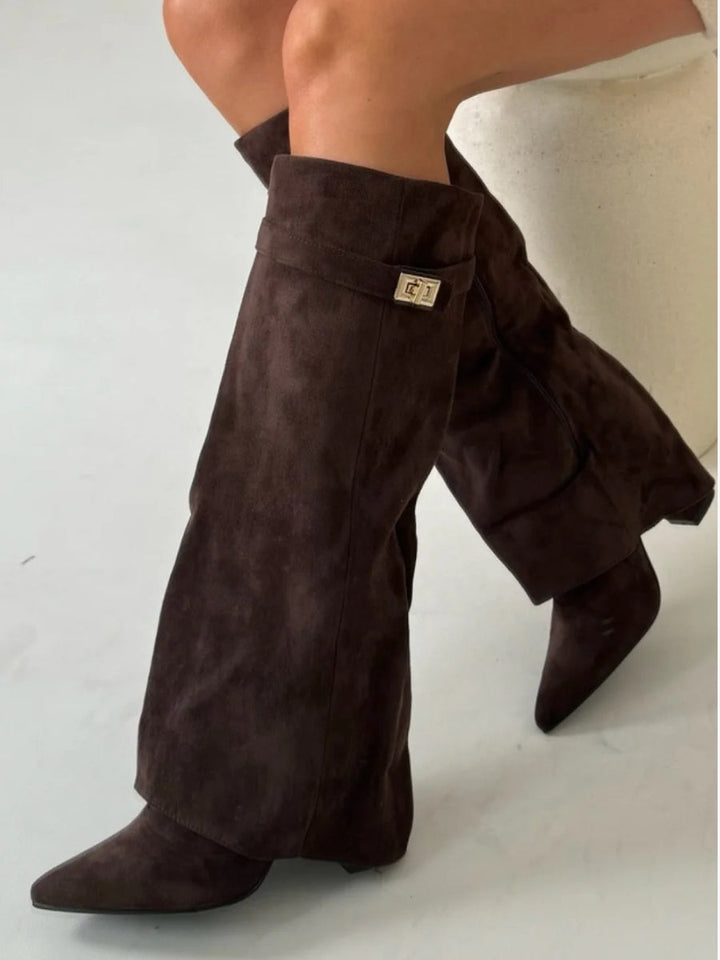 Damen Stiefel mit hohem Schaft