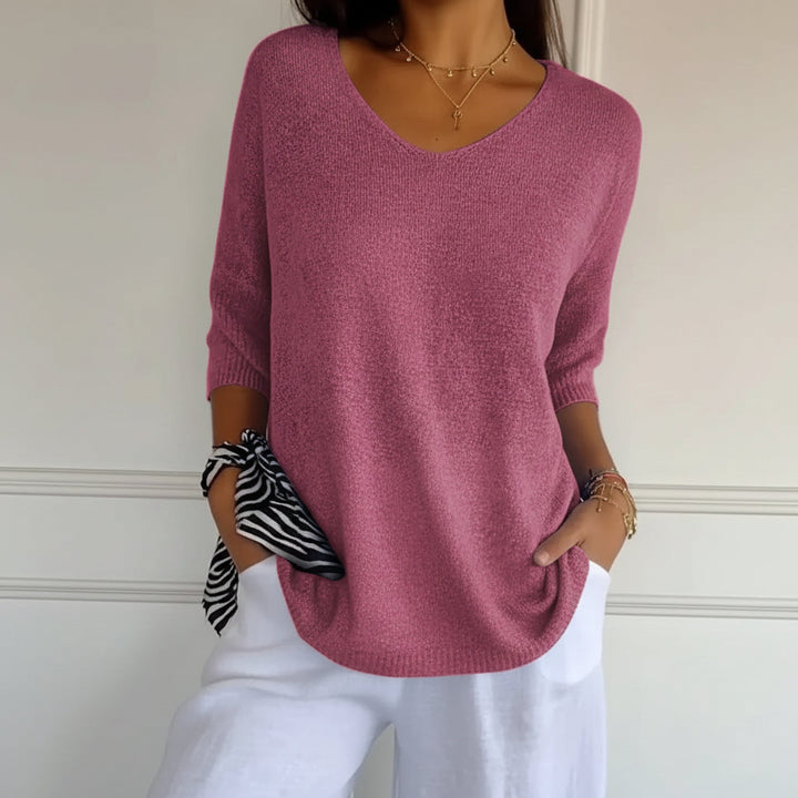 Jill V-Ausschnitt-Top | Zeitloses Damen-Oberteil S–3XL
