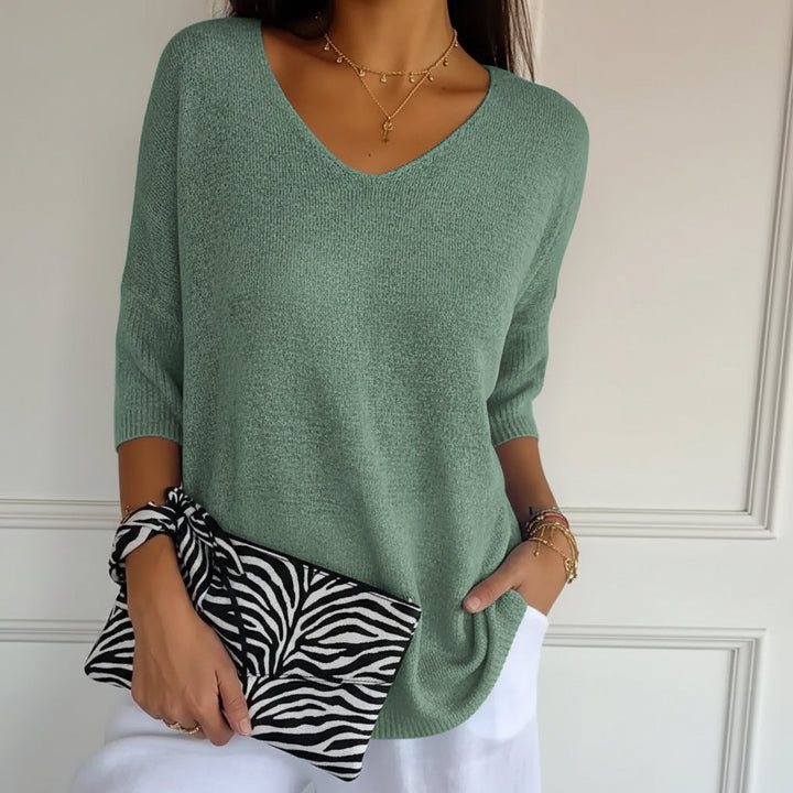 Jill V-Ausschnitt-Top | Zeitloses Damen-Oberteil S–3XL