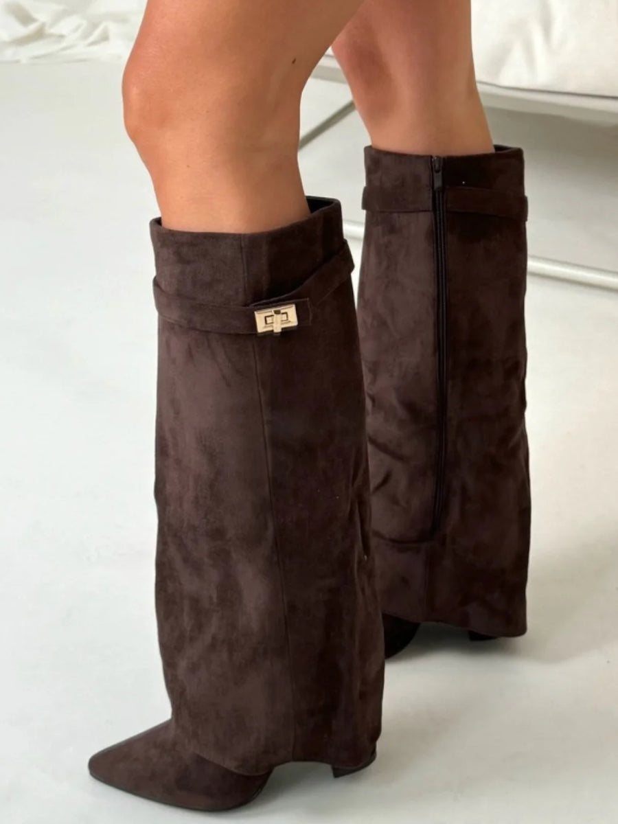 Damen Stiefel mit hohem Schaft