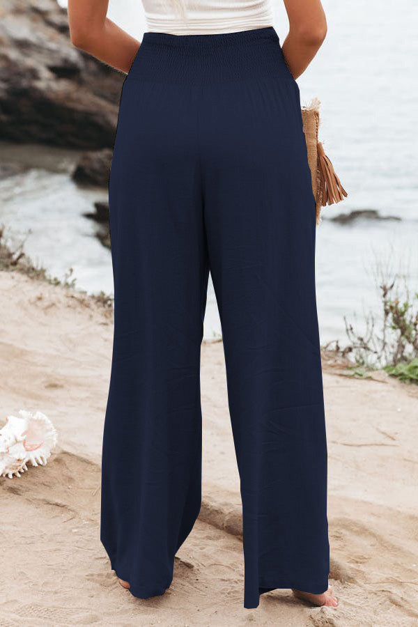 Daniela – Women Pocketed Smocked Pants - Image 18
