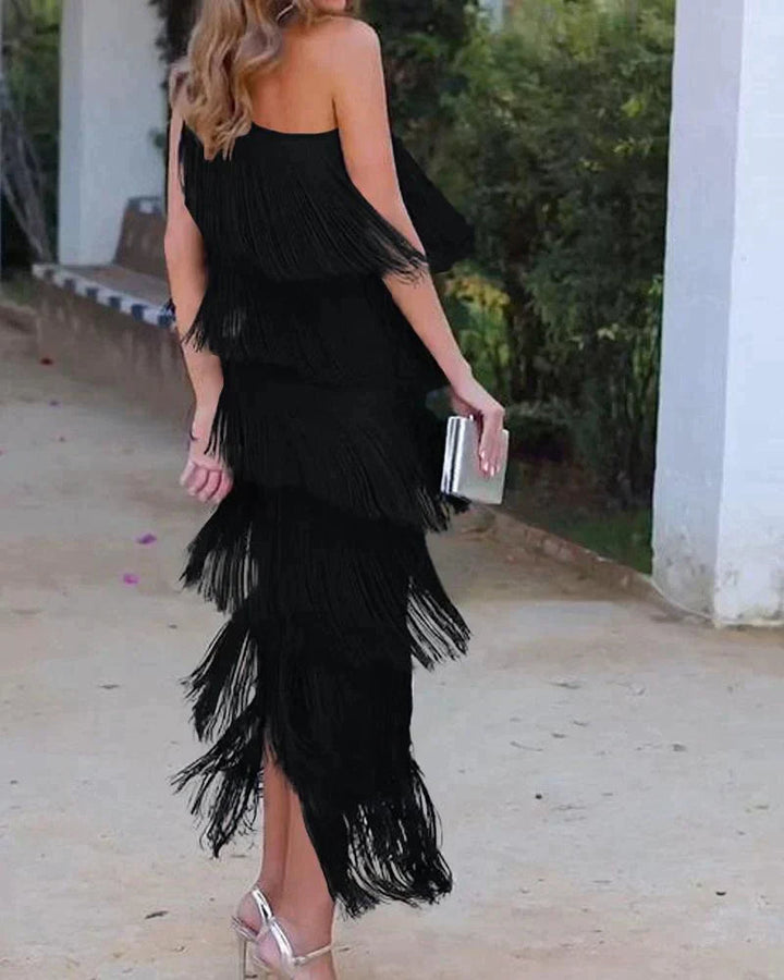 Annemarie – Elegant Fringe Dress for Women - Image 8