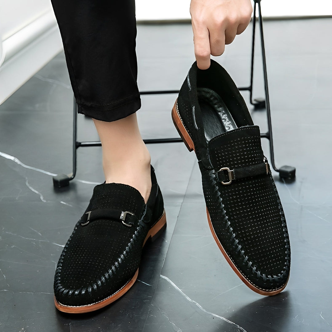 Tristan - Lässige, elegante Wildleder-Slipper für Herren