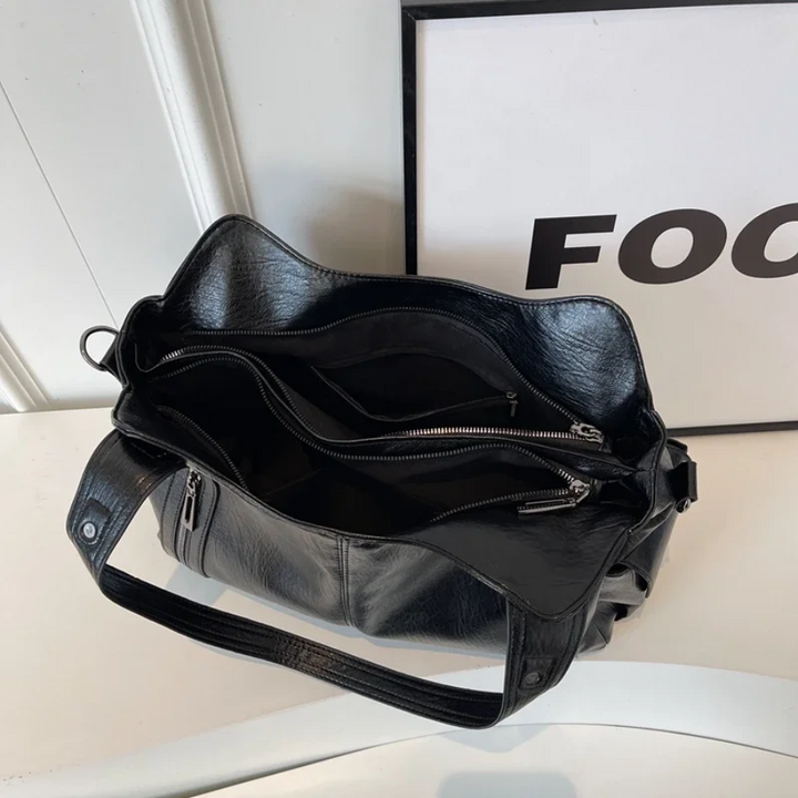 Damen Stilvolles Schultertasche mit Reißverschluss