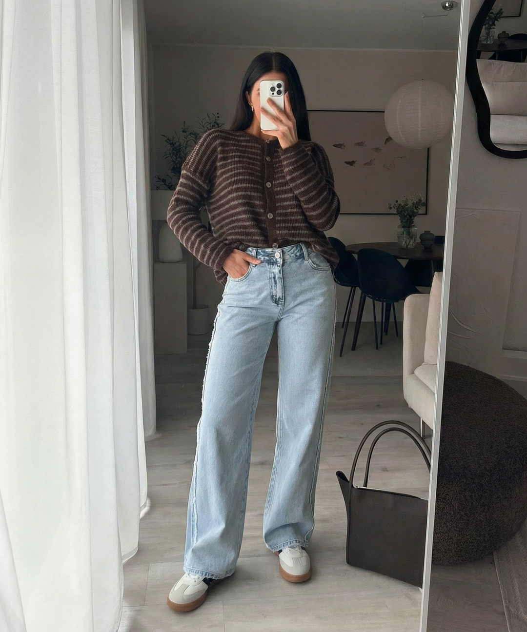 Stretch Straight Jeans Silvana Hellblau Ladypolitan ♡
